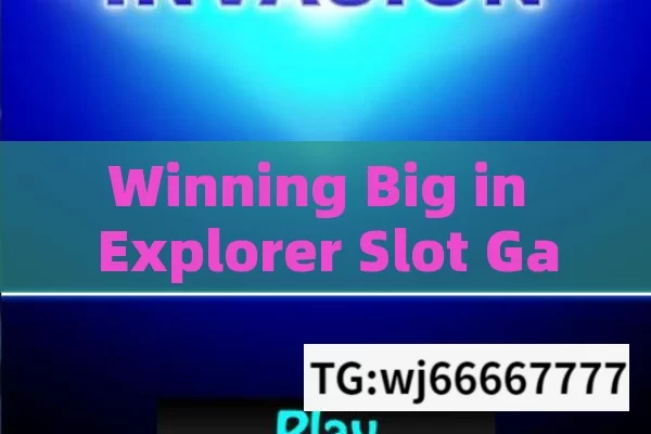 Winning Big in Explorer Slot Game Jackpot，Winning the Explorer Slot Game Jackpot